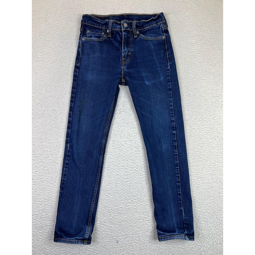Levis 510 Jeans Mens 28x27 Blue Skinny Slim Fit Stretch Denim Medium Wash